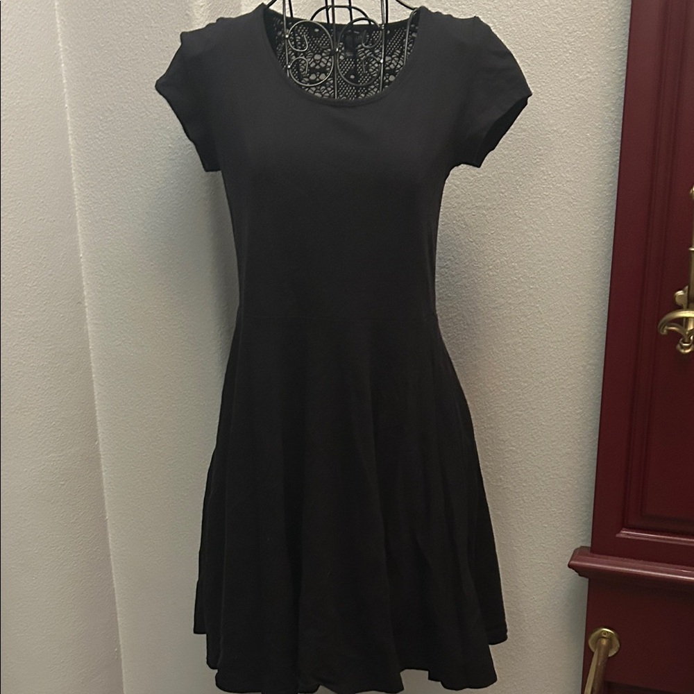 Elegant Black Women's Skater Dress